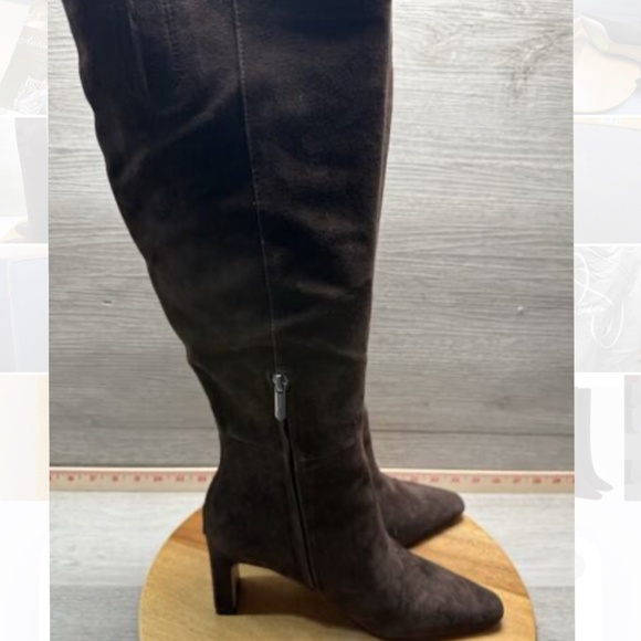 Sam Edelman Sylvia chocolate brown suede boots - Picture 2 of 7